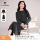 香影法式針織套裝女含羊毛2025冬季新款深灰毛衣半身裙氣質(zhì)兩件套 深灰 S