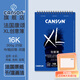 康頌（CANSON）XL系列素描本速寫(xiě)本手繪細紋中粗馬克筆水彩筆寫(xiě)生美術(shù)生專(zhuān)業(yè)畫(huà)紙創(chuàng  )意彩鉛繪畫(huà)本 深藍面綜合繪畫(huà)簿300g 16K上翻 25張 規格