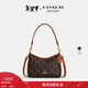蔻馳（COACH）奧萊女士女包馬車(chē)圖案印花LAUREL 19號單肩包斜挎包流浪包禮物 IM/松露色 混合色