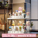 EACHY盲盒展示架收納盒透明防塵手辦玩具labubu泡泡瑪特展示盒-特大號