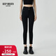 深呼吸DEEP BREATH女裝通勤高腰雙腰頭四面彈力小腳正裝西褲女8100060 黑 S (2碼)