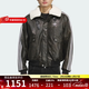 阿迪達斯（adidas）三葉草棉服男裝女裝25秋冬新款機車(chē)風(fēng)運動(dòng)服翻領(lǐng)加厚保暖夾克棉襖 KF3691 黑色 L