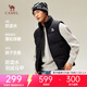 駱駝面包羽絨背心馬甲男女保暖戶(hù)外運動(dòng)潮流超薄短款外套秋冬羽絨馬夾 幻影黑 男女同款013D 2XL