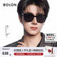 BOLON暴龍眼鏡林一同款墨鏡男款方框太陽(yáng)鏡女偏光鏡遮陽(yáng)防曬 BL3203 【明星同款】C10 亮黑色-偏光