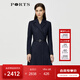 PORTS寶姿秋冬新品女裝長(cháng)袖中長(cháng)連衣裙ALM9N013LCF030 丈青-1 XXS (0)