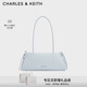CHARLES&KEITH蝴蝶結簡(jiǎn)約單肩腋下包法棍包包女包生日新年禮物CK2-20160193