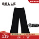 百麗（Belle）童裝女童褲子秋冬大童2025新款兒童秋冬款運動(dòng)褲秋裝女孩衛褲 黑色 150 cm
