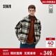 森馬（Semir）王安宇|商場(chǎng)同款|毛呢外套男冬格子襯衫25復古上衣101725118103