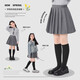 艾卡諾 I.KARNOW女童半身裙秋冬款兒童2026新款灰色百褶裙子女大童學(xué)院風(fēng)秋季短裙 4308灰色 110