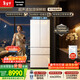 松下（Panasonic）海灣464L法式多門(mén)冰箱超薄零嵌入式雙系統風(fēng)冷無(wú)霜自動(dòng)制冰一級能效NR-EW46TGC-W【國家補貼】