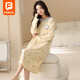 芬也（FENYE）帶胸墊孕婦待產(chǎn)裙哺乳睡裙月子服產(chǎn)婦睡衣 XXL