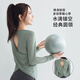 DRUR巨百搭普拉提瑜伽服女輕薄速干衣長(cháng)袖上衣戶(hù)外晨跑運動(dòng)服修身T恤