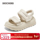 斯凱奇（Skechers）涼鞋女士秋季厚底百搭運動(dòng)涼拖鞋女鞋外穿軟底可頌鞋120043