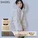 SNIDEL【精英衣櫥】抽繩收腰毛領(lǐng)連帽中長(cháng)款鴨絨羽絨服SWFC255304 象牙白 均碼