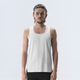 飛比特【風(fēng)洞背心4.0】男士運動(dòng)夏季無(wú)袖t恤跑步健身速干 云霧白 L