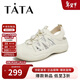 他她（TATA）徒步溯溪鞋休閑運動(dòng)鞋洞洞鞋女夏季W(wǎng)ZE05BH4 米白/銀 36