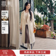 香影劉些寧同款雙面呢羊毛大衣女2025冬季新款中長(cháng)款白色毛呢外套 鷺白 M 160/84A/95-110斤