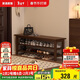 家逸實(shí)木門(mén)口換鞋凳鞋柜一體家用簡(jiǎn)約鞋架現代長(cháng)凳子床尾凳可坐鞋凳式