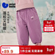 迷你巴拉（minibala）男女童寶寶棉褲2025冬新品兒童保暖夾棉褲子柔軟親膚長(cháng)褲