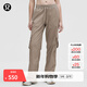 lululemon丨Dance Studio 女士寬松剪裁中腰工裝褲 拒水 LW5GILS 暖褐灰 S