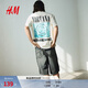 H&M【Nirvana涅槃樂(lè )隊】男裝女裝T恤印花圓領(lǐng)情侶打底衫1225609 白色/Nirvana L 175/108