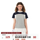 FPA速干7A抗菌涼感運動(dòng)短款短袖 2025夏裝新款圓領(lǐng)國潮修身t恤女 花灰色 L