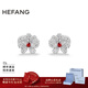 HEFANG何方珠寶蝴蝶蘭耳釘簡(jiǎn)約優(yōu)雅耳飾輕奢高級感生日新年禮物送女友 耳環(huán)款