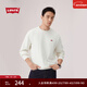 Levi's李維斯25年秋冬新款男士美式簡(jiǎn)約休閑經(jīng)典LOGO圓領(lǐng)衛衣 米白色 L