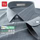 紅豆冰絲莫代爾羊毛襯衫男士長(cháng)袖商務(wù)休閑彈力打底衫爸爸工裝襯衣男