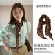 韓系波點(diǎn)絲巾系脖高級感長(cháng)條絲帶女2026新款薄款搭配領(lǐng)巾脖子配飾 網(wǎng)紗棕色波點(diǎn)絲巾 24*185