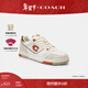 蔻馳（COACH）【新品】男士男鞋SOHO運動(dòng)鞋平底鞋平板鞋撞色輕奢時(shí)尚通勤 太妃糖色/豹紋 44