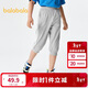 巴拉巴拉男童褲子夏裝兒童七分褲童裝中大童休閑褲撞色時(shí)尚潮208224113101