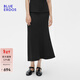 BLUE ERDOS半身裙女25春夏新款優(yōu)雅簡(jiǎn)約微彈舒適A字包臀半裙B255F3003 黑 L (170)