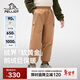 伯希和（Pelliot）戶(hù)外羽絨褲兒童冬季男女防寒內膽輕便保暖鵝絨長(cháng)褲134409343棕130