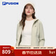 FILA FUSION斐樂(lè )潮牌針織連帽外套女冬新款時(shí)尚休閑修身上衣 蜜餞卡其-LK M 165/84A/M