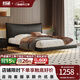 若星黑色感應燈懸浮床現代簡(jiǎn)約主臥床意式極簡(jiǎn)高端大氣1米8雙人軟包床 真皮懸浮單床【帶智能感應燈帶】 【全櫸木排骨架】1.8*2m懸浮款