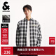 杰克·瓊斯（JACK&JONES） 男裝襯衫時(shí)尚百搭潮個(gè)性衣身格紋舒適全棉翻領(lǐng)休閑上衣225305019