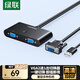 綠聯(lián)VGA切換器二進(jìn)一出 視頻切屏器2進(jìn)1出 多電腦機頂盒筆記本臺式主機顯示器共用共享器 30711