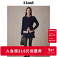 ELAND【匹馬棉】衣戀騏驥紅毛針織衫女純棉秋日棉花糖毛衣外套25新款 漿果藍(59)Navy L /170