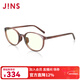 睛姿（JINS）防藍光SCREEN HEAVY防輻射圓框護目眼鏡輕量FPC23S003圣誕禮物 84棕色