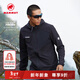 猛犸象（MAMMUT）Madris Light 男士戶(hù)外輕質(zhì)彈力舒適休閑外套華夫格絨中層夾克 黑色 M