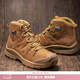 愛(ài)默生行者防水透氣登山鞋男 戶(hù)外中幫徒步鞋考度拉耐磨防滑戰術(shù)靴 狼棕 43