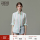 Teenie Weenie小熊女裝襯衫春季時(shí)尚潮流撞色條紋學(xué)院風(fēng)通勤清新舒適襯衣上衣 撞色 S