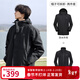 駱駝（CAMEL）三防沖鋒衣戶(hù)外登山服防水防風(fēng)防污三合一保暖時(shí)尚運動(dòng)外套 A9W214119AX，黑色，男女同 2XL