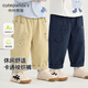咔咔熊貓嬰兒褲子春季男童休閑卡通長(cháng)褲春秋裝女童寶寶新款衣服