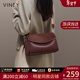 viney牛皮單肩包包女包斜挎包品牌托特包生日情人節禮物送女朋友老婆 【酒咖色】新年送女生高檔實(shí)用洋氣高檔枕頭包 時(shí)尚輕奢ck風(fēng)休閑包