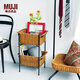 MUJI  IDEE WALLABY BASKET STAND Black 置物架收納架藤編 黑色 長(cháng)44.5*寬31.5*高66cm