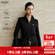 艾諾絲雅詩(shī)【商場(chǎng)同款】2025冬季新款通勤百搭修身上衣全棉短外套女40931092 黑色 M