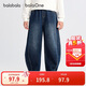 巴拉巴拉balaOne童裝男童長(cháng)褲兒童褲子2025秋裝牛仔褲彎刀褲208325108102