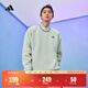 adidas情侶款寬松抓絨圓領(lǐng)長(cháng)袖衛衣套頭衫男女秋季阿迪達斯輕運動(dòng) 淺綠   XL